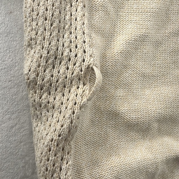 Crazy 8, 7-8 Girls 100% Cotton Ivory Open Short Sleeve Cardigan - Picture 11 of 12